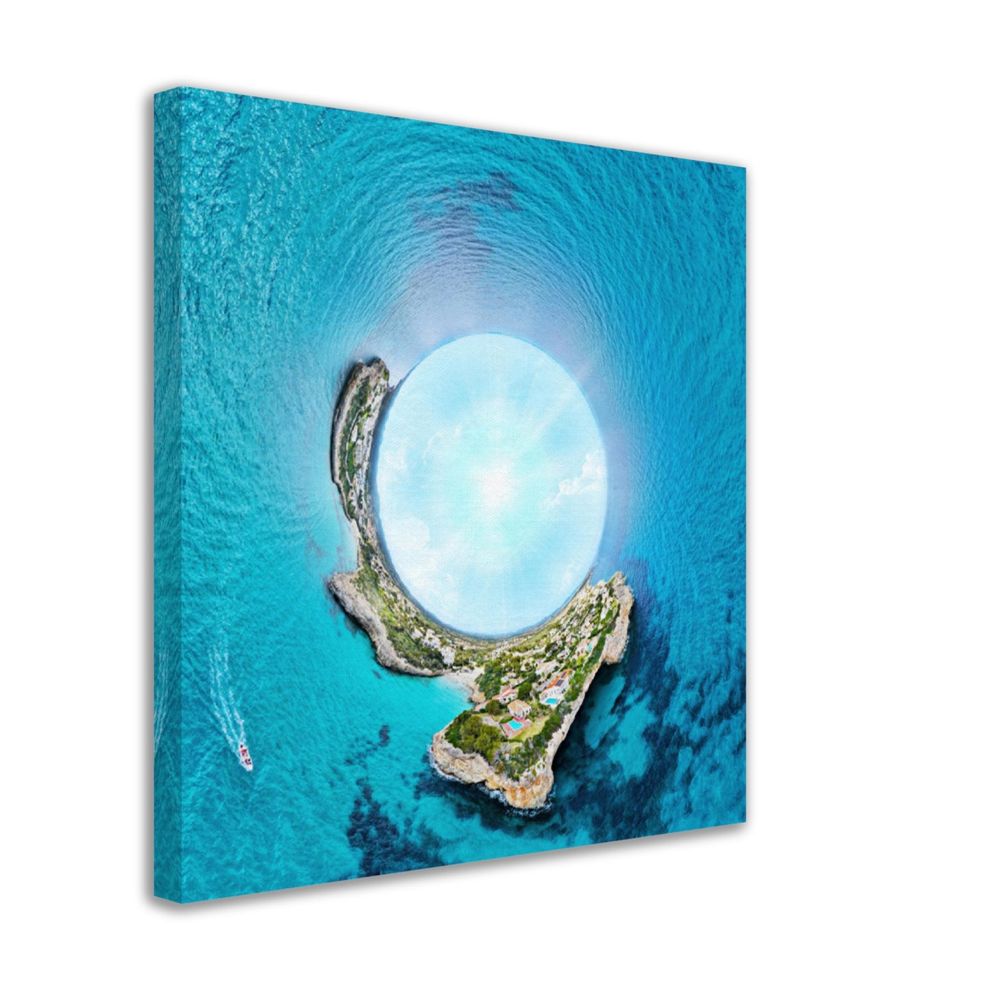 Big Blue - Insel im Mittelmeer kreativ gestaltet, 360 Grad, maritim