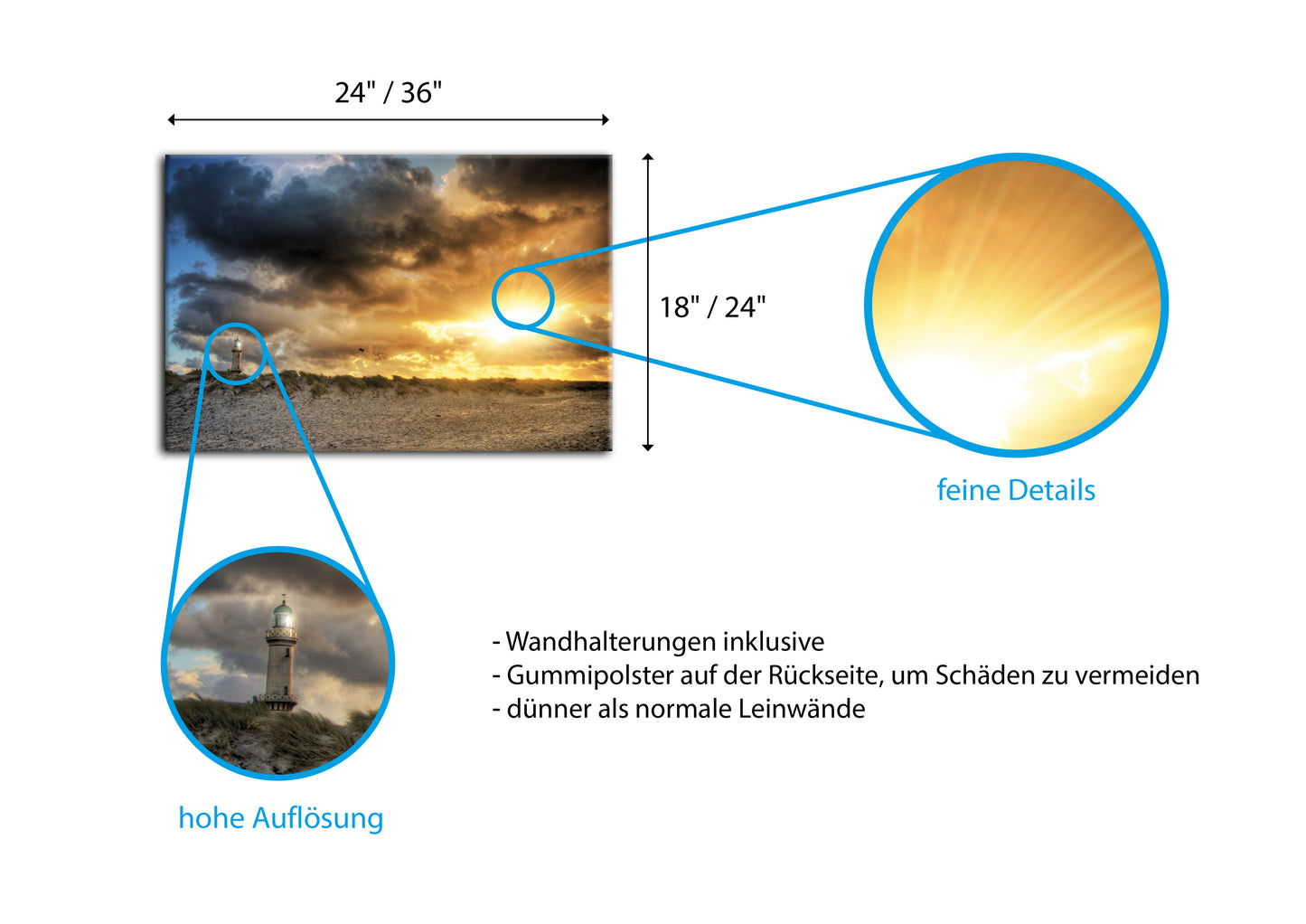 Leuchtturm am Strand