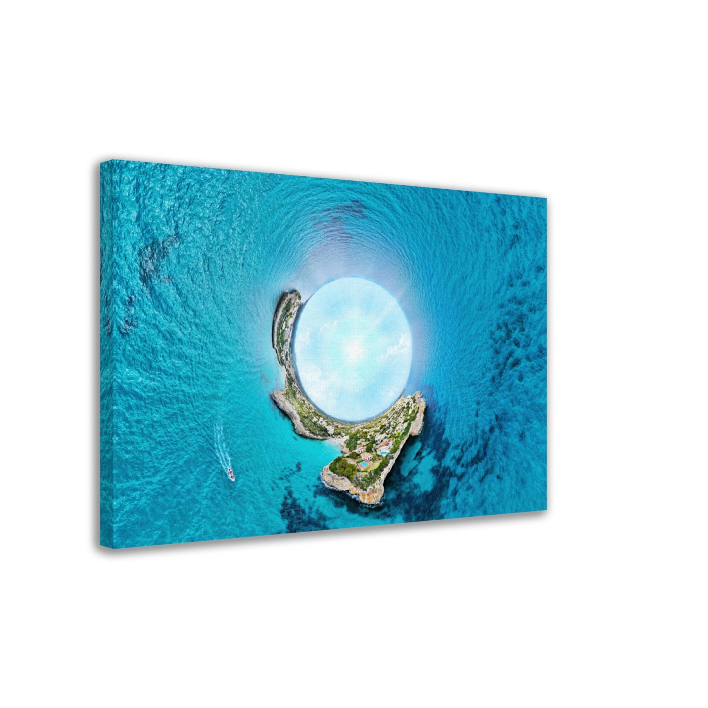 Big Blue - Insel im Mittelmeer kreativ gestaltet, 360 Grad, maritim